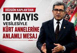 Düzgün Kaplan'dan anlamlı mesaj